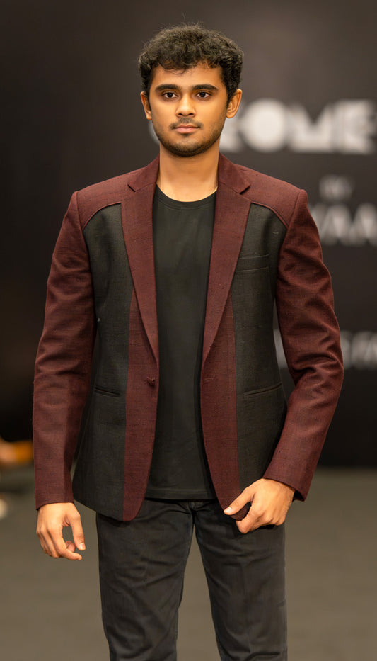 Dual-Tone Structured Blazer