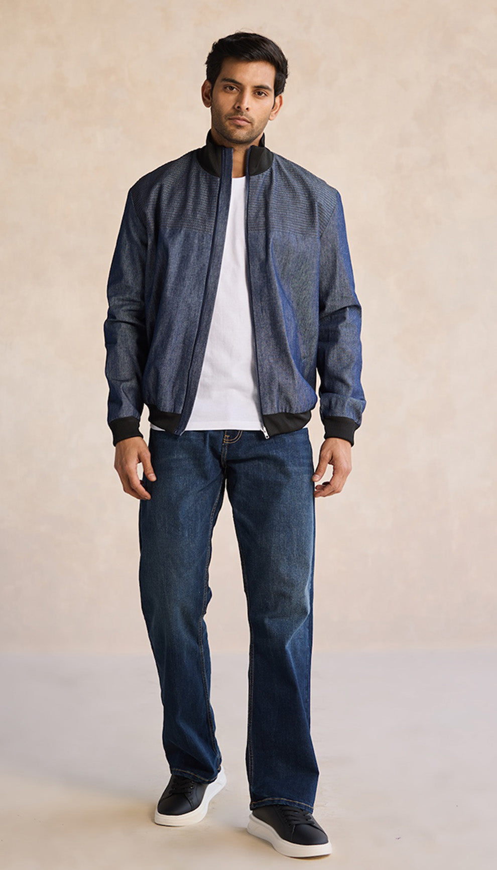 Indigo Core Bomber Jacket