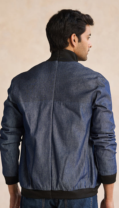 Indigo Core Bomber Jacket