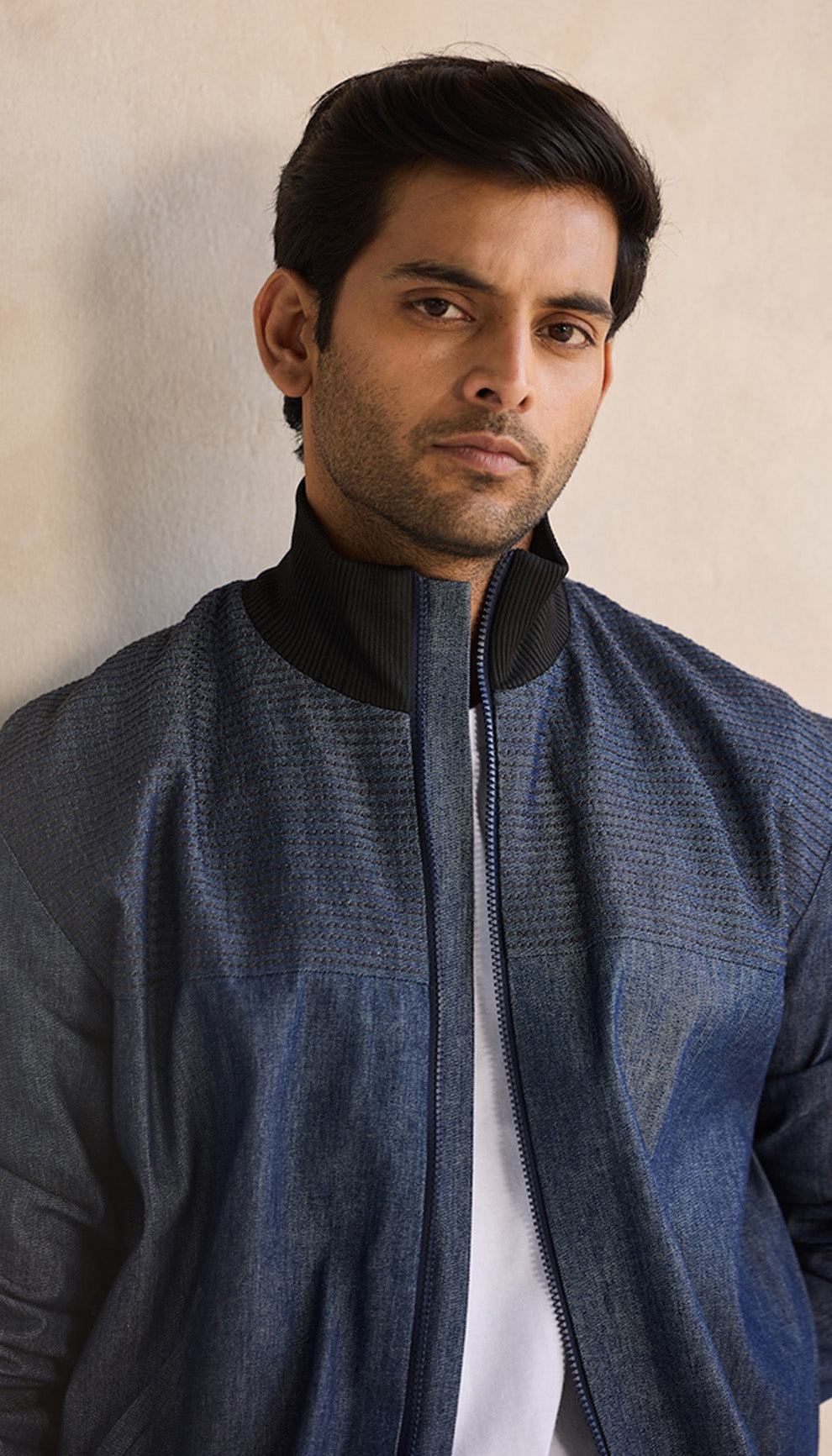 Indigo Core Bomber Jacket