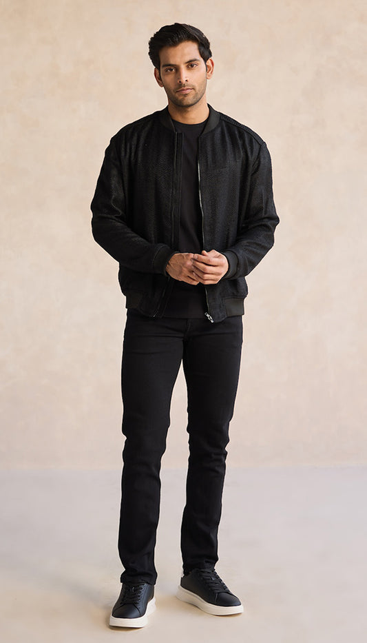 The Chevron Bomber Jacket