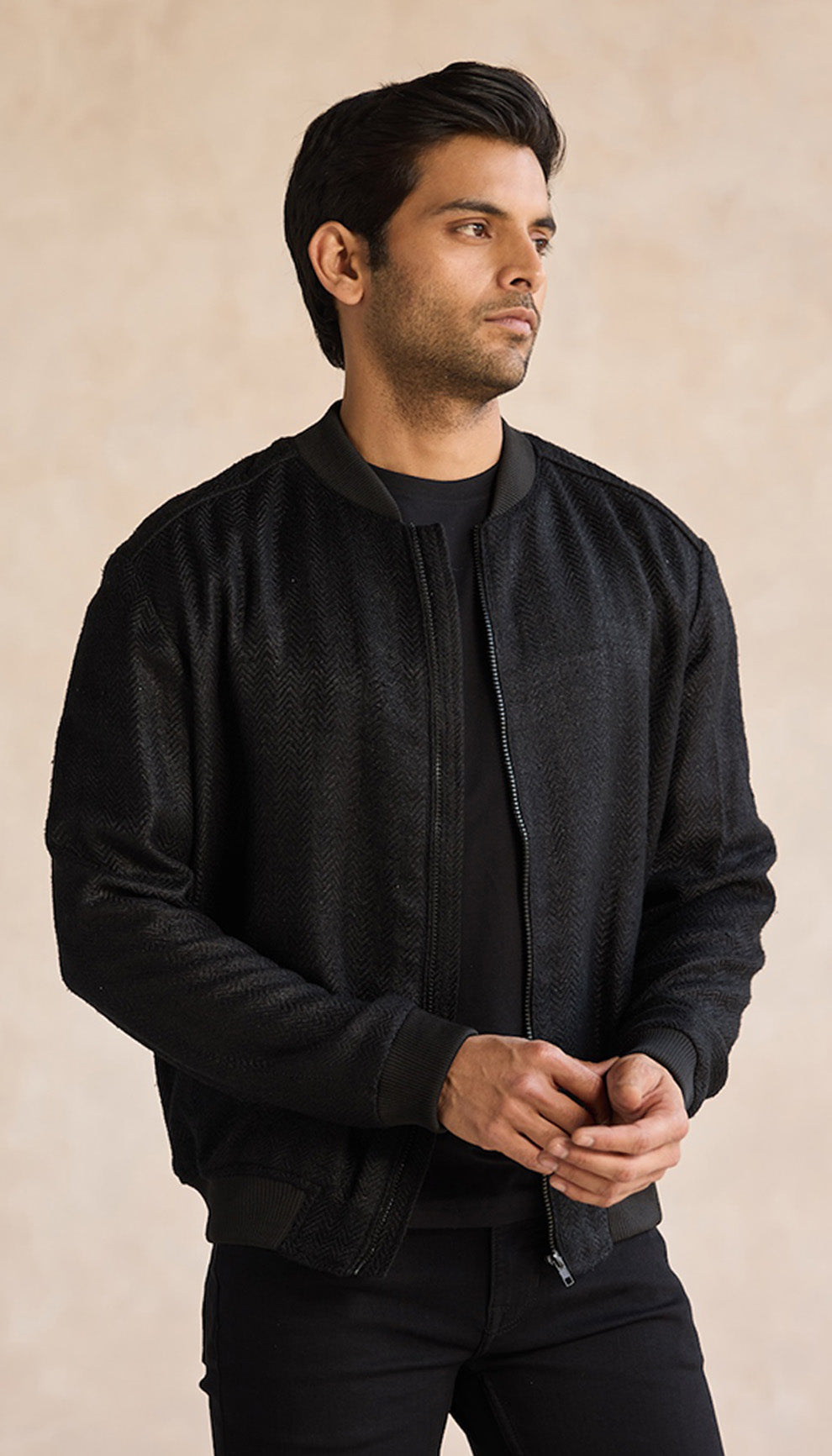 The Chevron Bomber Jacket